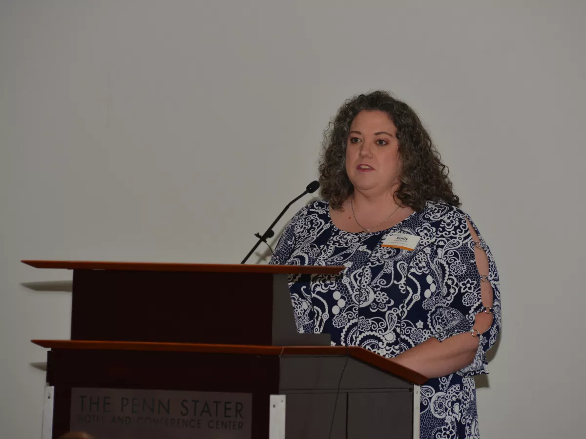 Graduation speaker Emily Bowmer