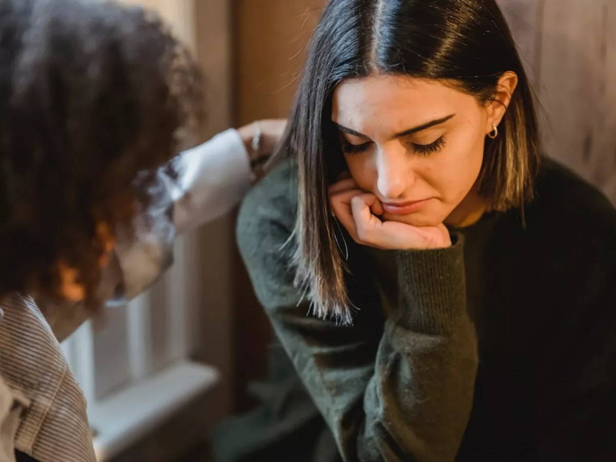Supportive reassurance for person who seems upset